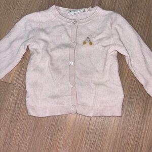 Bonpoint cashmere light pink cardigan